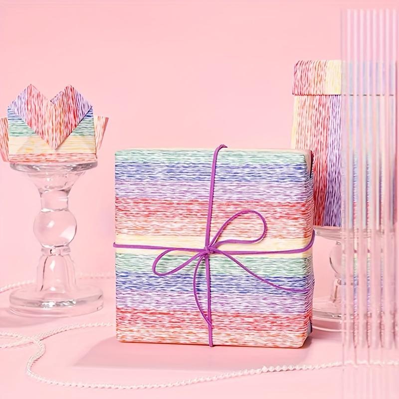 10 штук Rainbow Love гофрированная радужная серия для украшения вечеринки подарочная упаковка упаковочная бумага для букетов принадлежности
