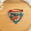 Dirt-resistant Dog Bandanas Christmas Decor Cat Collar Trendy Christmas Dog Collar  Pet Scarf