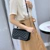 Женская сумка из натуральной кожи с ромбовидной клеткой, маленькая квадратная сумка Niche Premium Sense Light Luxury Layer Cowhide Hand Bill Shoulder Crossbody Bag