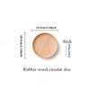 Wooden Dish Decor Tray Japanese Tableware Solid Wood Plate Fruit and Hotel Barbecue and Wooden Dining Plate Rubber Wooden Tray