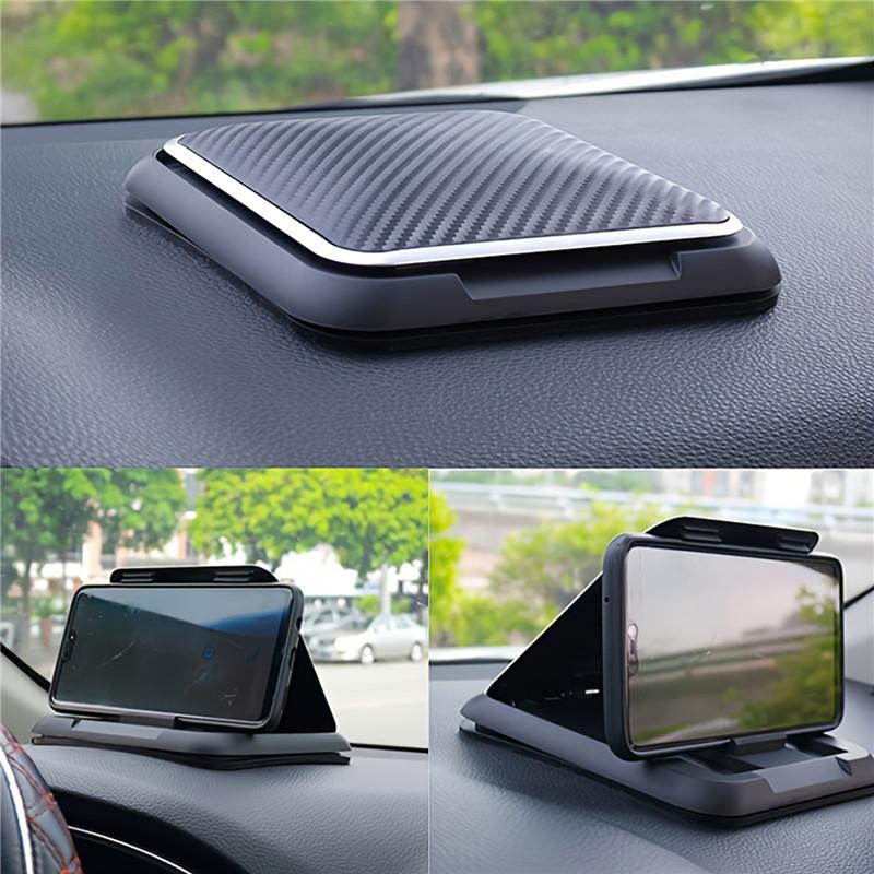 Универсальный держатель для телефона на приборной панели для автомобиля, противоскользящая присоска, регулируемые кронштейны для смартфона