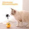 Неваляшка для кошек, веселый шарик из кошачьей мяты, чтобы избавиться от скуки, игрушка для кошек с перьями, товары для домашних животных