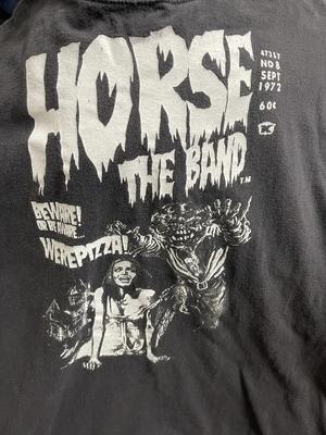 Horse the Band Черная Хлопковая Унисекс Футболка Полного Размера S-5XL