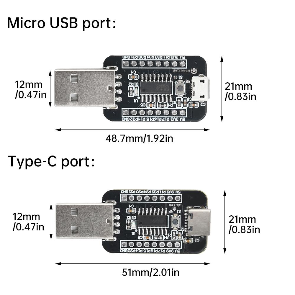 Плата разработки CH552 8051 WCH USB 51 Микроконтроллер Core Board