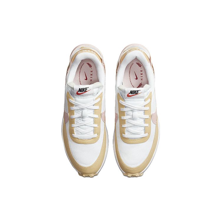 Nike Waffle Debut Sesame Atmosphere женские кроссовки Tan White Gym-Red DV0764-100