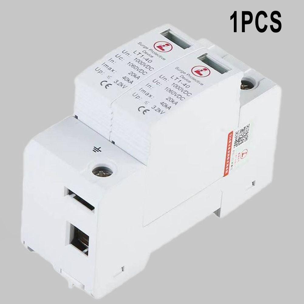 2P Солнечный фотоэлектрический низковольтный DIN-рейка разрядник сетевое напряжение DC1000V 20KA-40KA