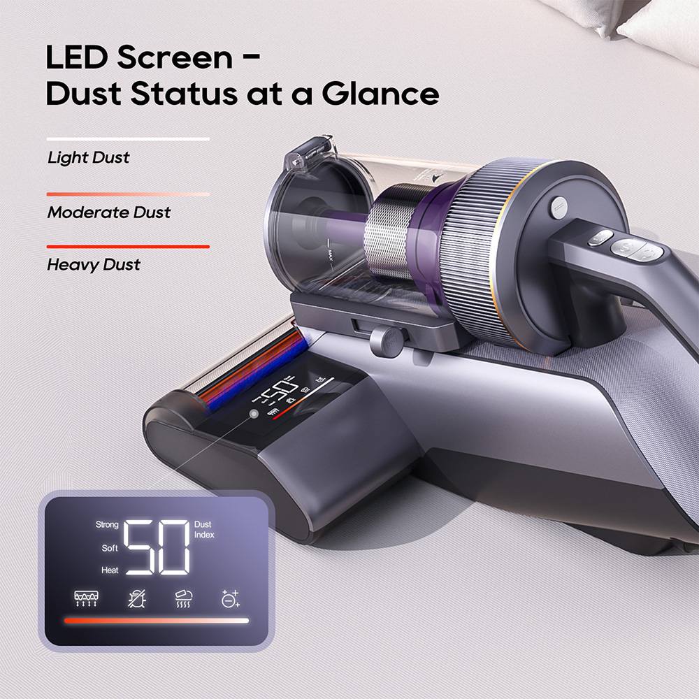 JIMMY BX8 Pro Mattress Vacuum Cleaner – 17 kPa suction, 65°C graphene heating, UV mite elimination, aroma diffusion