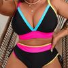 2026 Большой размер Женские купальники бикини с высокой талией, Женская купальная одежда и одежда