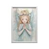 Pastel Angel of Prayer Pastel Angel of Prayer, 40X50 Cm, Gold Aluminum Frame, 230 Gsm Matte Paper