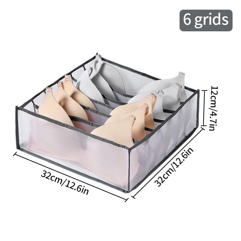Closet Organizer Underwear Organizer Socks Home Separated Underwear Storage Box For Wardrobe Clothes Bra Socks Organizers