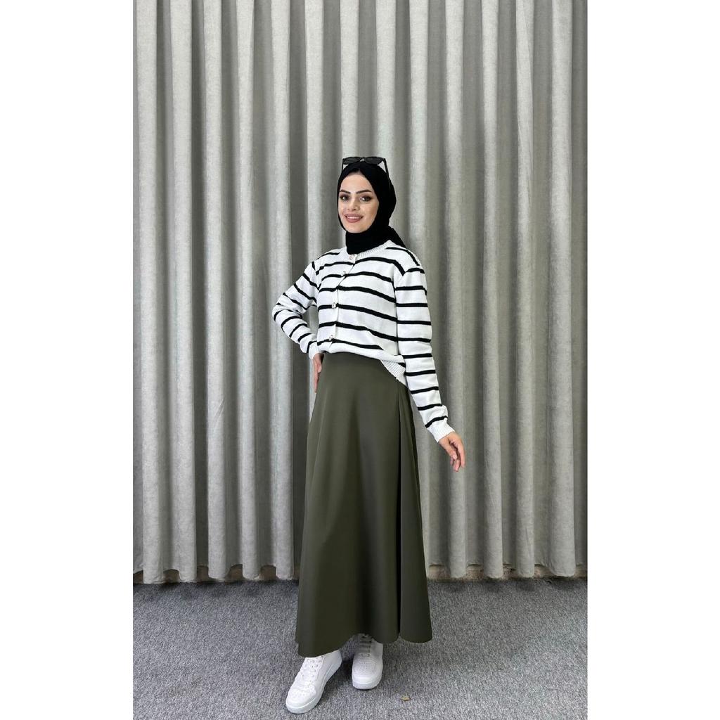 Расклешенная юбка в хиджабе Scuba