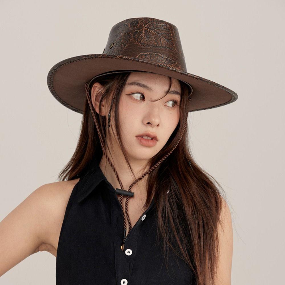 Кепки с широкими полями, солнцезащитные кепки, ковбойские шляпы в стиле вестерн, солнцезащитные кепки, летние солнцезащитные шляпы из искусственной кожи