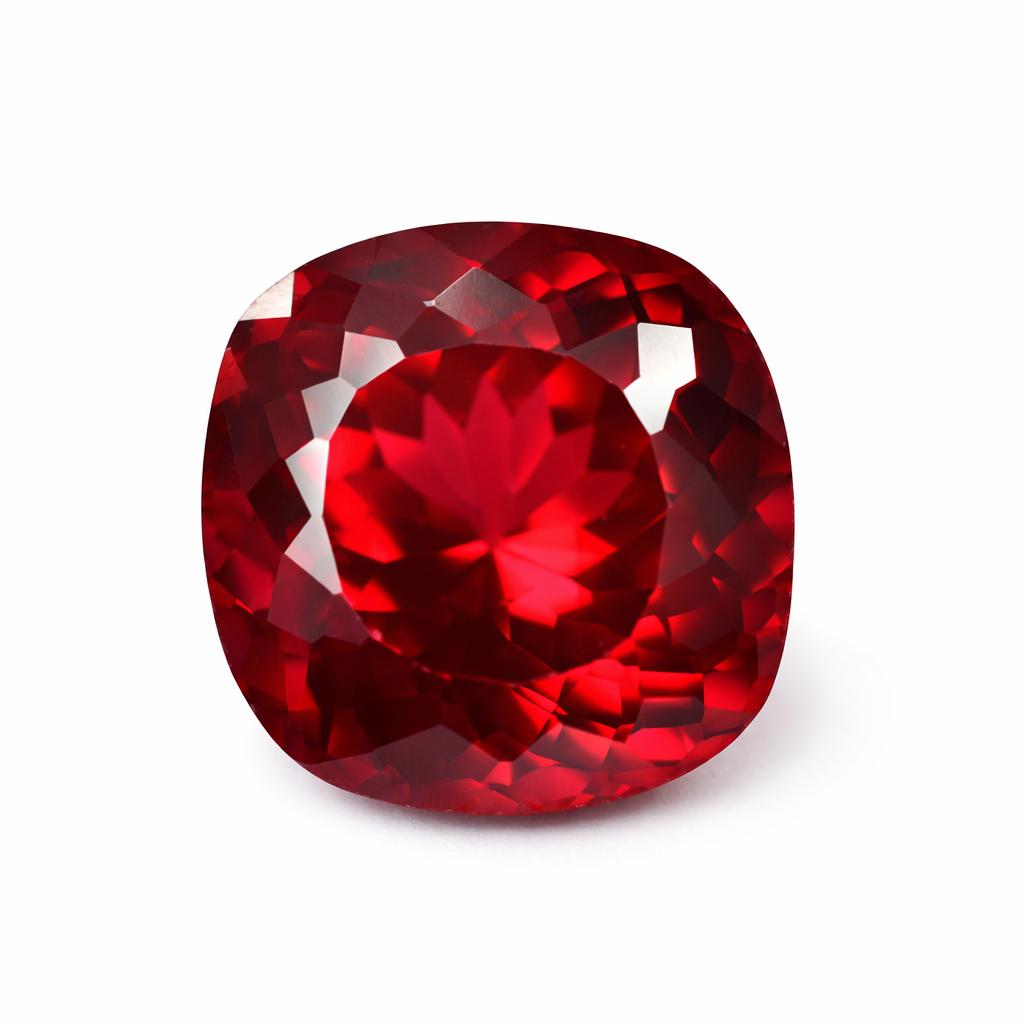 Natural Red Ruby Loose Gemstone Quality 14 ct Square Cushion Cut for Jewelry Making and Crafts