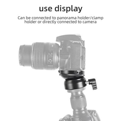 Шаровая головка камеры Видео DSLR Штативы Головка Крепление Мини-шаровая головка Вращающаяся на 15 градусов Панорамная головка для штативов DSLR камеры