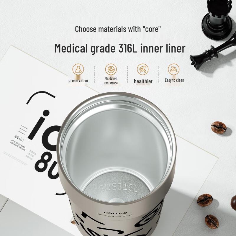 Carote Insulated Stainless Steel Dual-Drink Tumbler