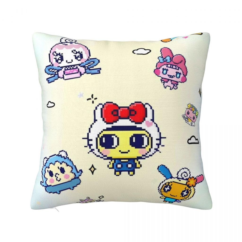 Pillow Cover Japanese Tamagotchis Printed Cushion Cover Morden Pillow Case For Chair Sofa Home Decoration Pillowcases