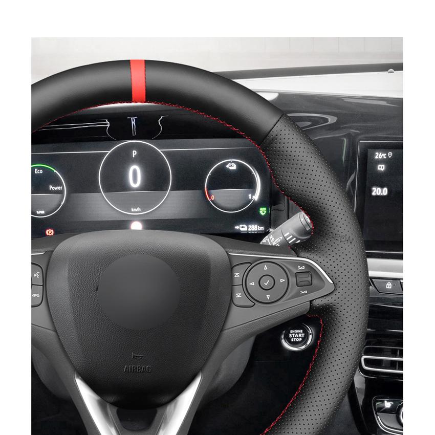 Черный чехол на руль из искусственной кожи для Opel Astra K Corsa F Combo E Grandland X Insignia CT Mokka Vauxhall Holden