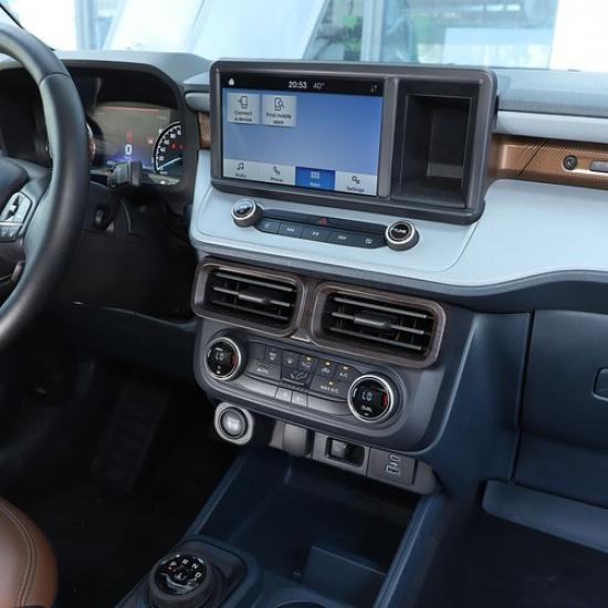 ABS Grain Interior Center Dashboard AC Air Vent Cover For Ford Maverick -23