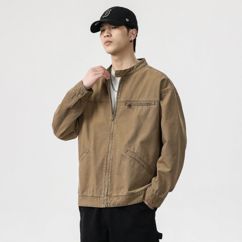 Американская ретро джинсовая куртка мужская свободная модная брендовая хулиганская красивая модная куртка для инструментов
