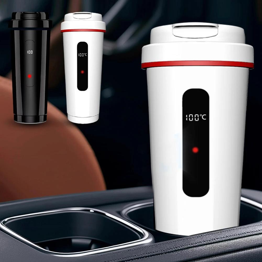 Портативный автомобильный электрочайник 500 мл 12 В 24 В Нагревательная кружка из нержавеющей стали 316 Автомобильный подогреватель для кипячения воды Термос