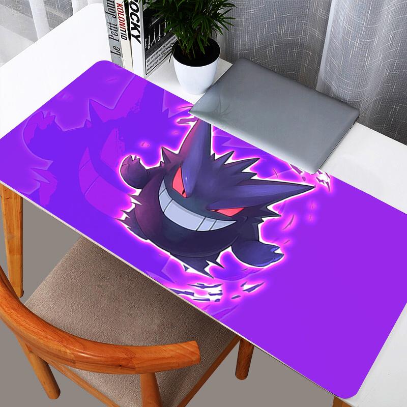 Spooky Gengar Haunted House Desk Pad Halloween Style Pokemon Gaming Mouse Mat