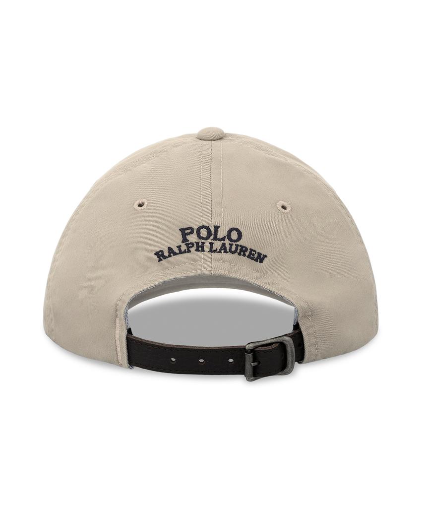 Кепка-бейсболка POLO RALPH LAUREN из эластичного хлопкового твила - Светло-бежевая