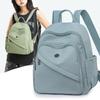 Solid Color Nylon Backpack Women's Travel Backpack Student Schoolbag