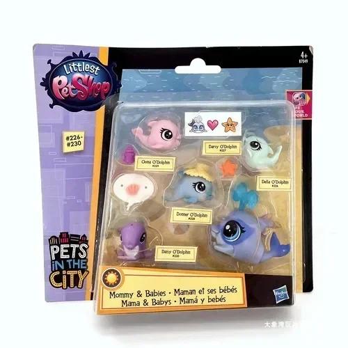 Оригинальный набор Hasbro Littlest Petshop Симуляция Сценария Игровой Домик Мини Милые Животные Коллекционная Модель Игрушка Рождественский Подарок