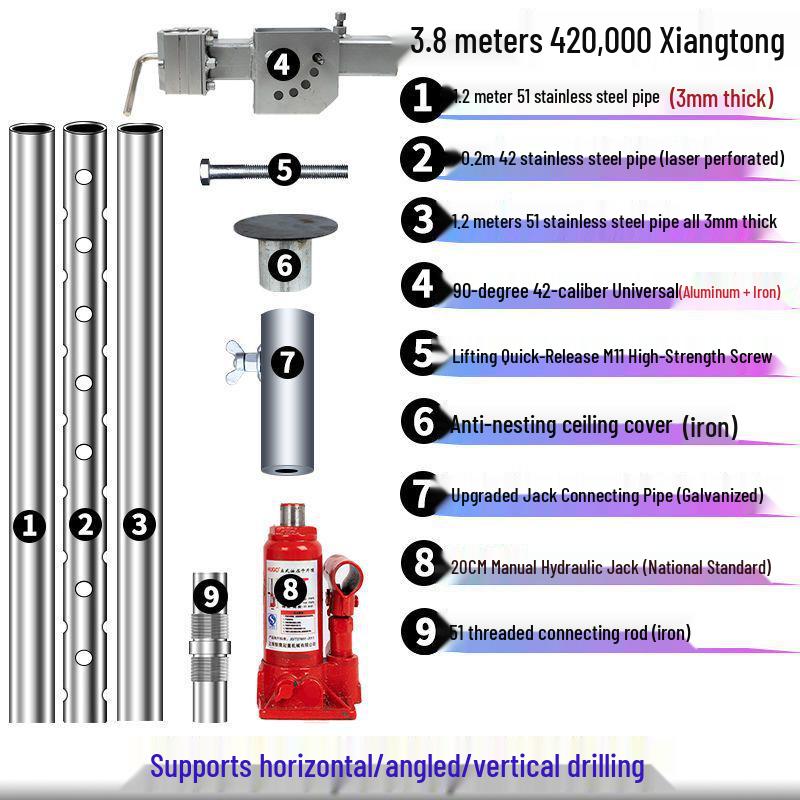Industrial Diamond Core Drill Machine with Hydraulic Lifting Frame and Universal Stand