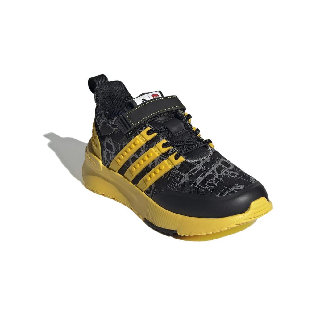 LEGO x Adidas Racer Tr 1.0 K Устойчивые к истиранию Низкие детские кроссовки для бега Черный Желтый Детские GW1878