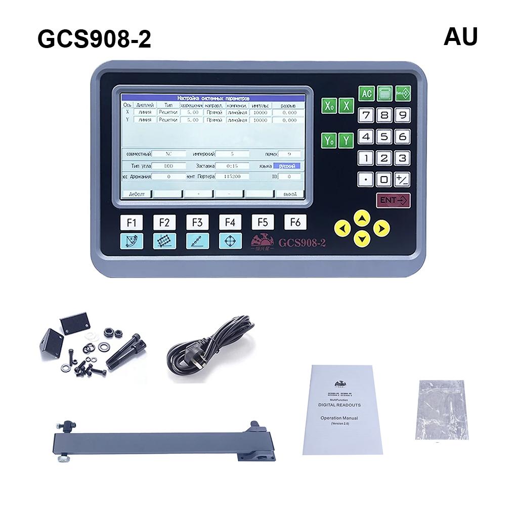 GCS908-3 Многоязычный 2/3 Ax-is фрезерный токарный станок ЖК-дисплей DRO с цифровой индикацией GCS908-2 Дисплей для линейной шкалы TTL Смещение