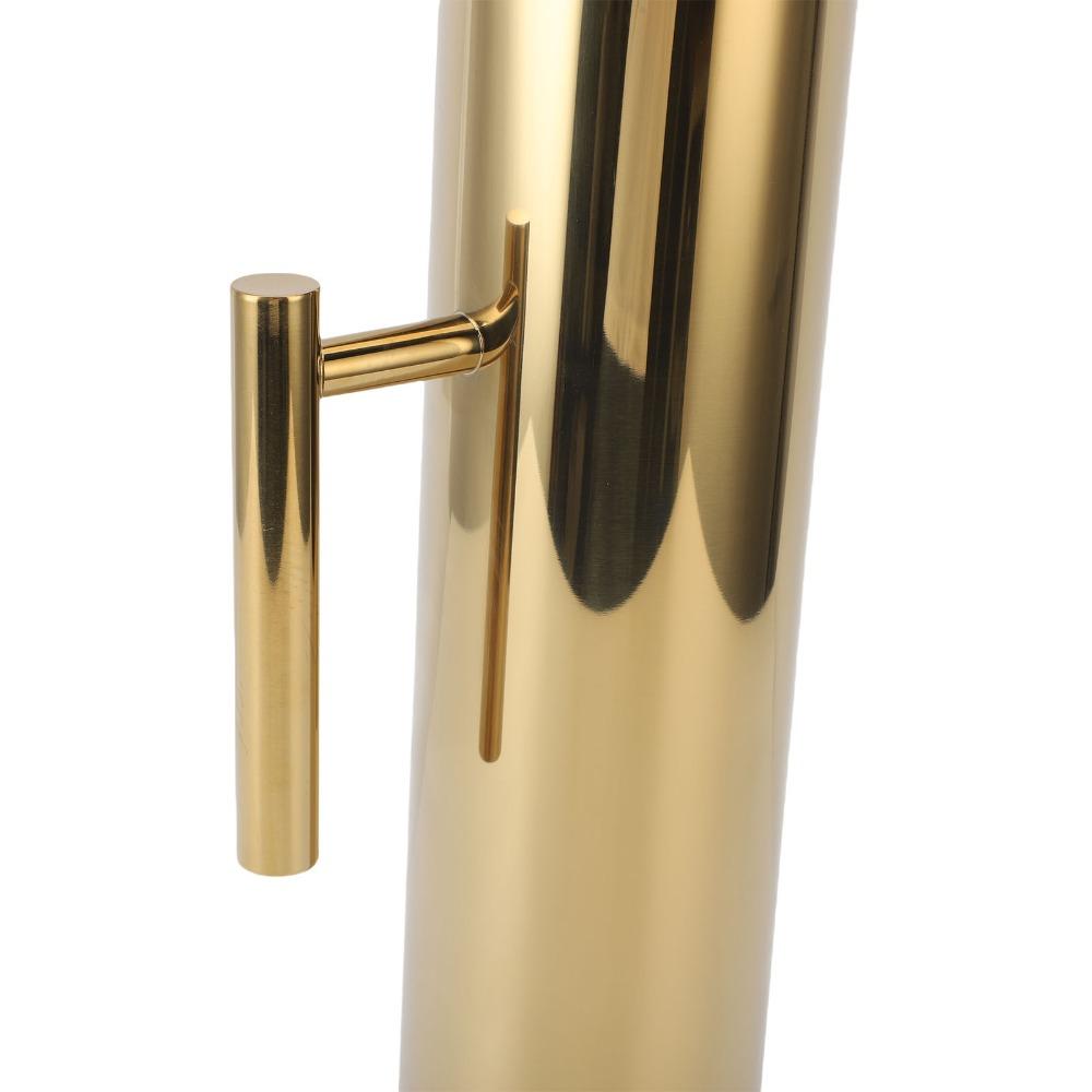 Handle Design Stainless Steel Pitcher 2L Capacity Beverage Container Restaurant Service