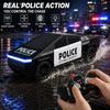 Радиоуправляемый Cybertruck Полицейский Пикап 1:24 4WD Радиоуправляемая машина Высокоскоростной Внедорожник со светодиодной подсветкой Перезаряжаемая Детский Подарок