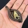 Lovely Septarian Gemstone Pure Copper Wire Wrapped Handmade Pendant Jewelry For Gift