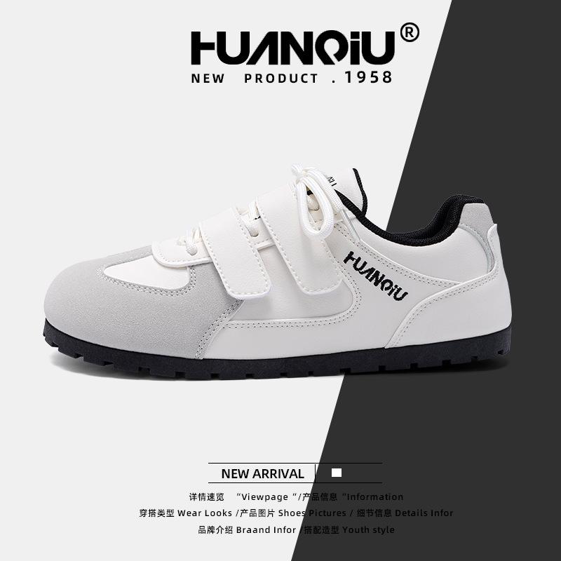 Global Puff Velcro Little White Shoes Women's ZHQ3659 New Ugly Cute Student Women's Shoes Casual Versatile German Training Shoes