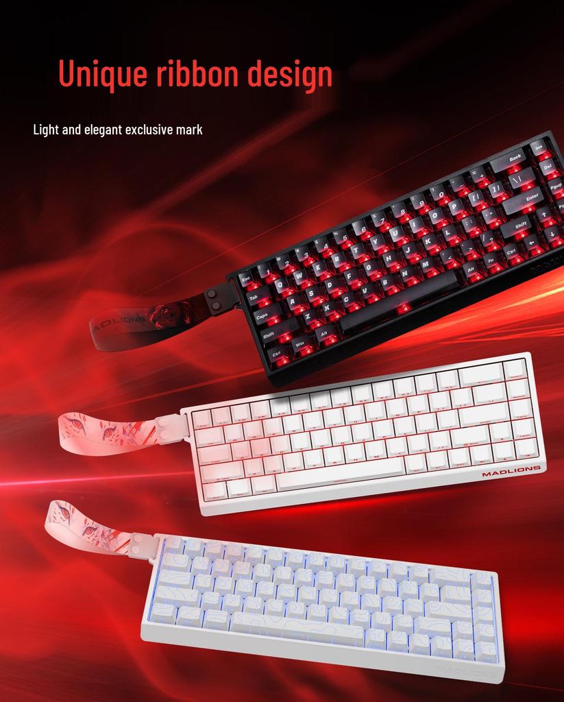 Игровая механическая клавиатура M68 ADMAproHED60 для киберспорта с магнитными переключателями от Meijia Shi