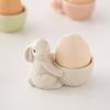 Compact Eggs Holder Rabbit Shape Household Eggs Holder Ceramic Eggs Tray