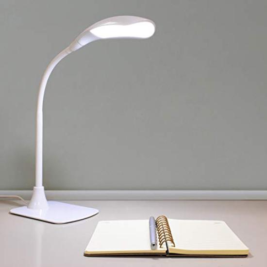 Ohm Electric LED Desk Light White DS-LN30BG-W 06-3686