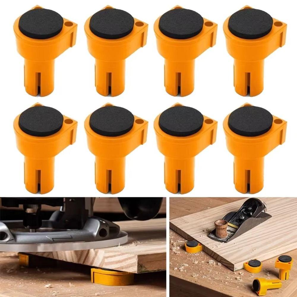 Clamp Set 19mm 20mm Workbench Peg Anti-Slip Practical Tool Brake Stops Precision EVA Rubber Limit Block Workshop