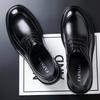 2025 Men's Leather Shoes Business Dress High Sense Leather Men's Shoes Large Size First Layer Cowhide Big Head Wedding Derby Shoes