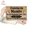 Винтажная французская деревенская кухня жестяная табличка Cuisine De Merie Рустикальный фермерский дом Настенный декор В помещении и на улице Металлическая табличка