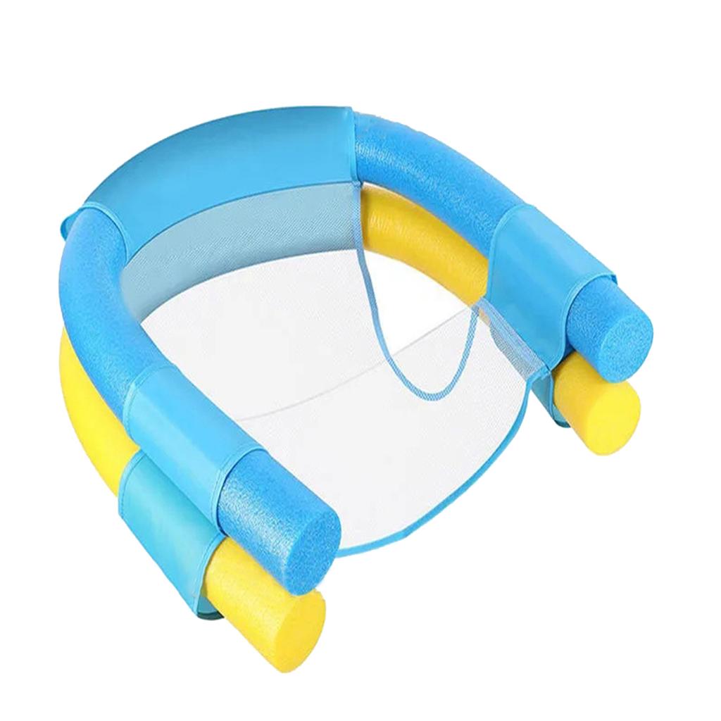 Прочное сетчатое кресло-поплавок для детей от 3 лет с конструкцией для быстрой накачки для безопасных игр в бассейне, на пляже и на воде