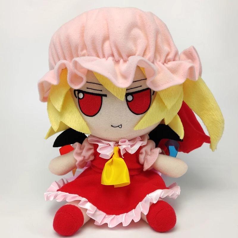 New Cute Touhou Project Flandre Scarlet Fumo Plush Toy Cute Vampire Character Soft Stuffed Doll Anime Plushie for Fans Birthday Gift Home Room Decor