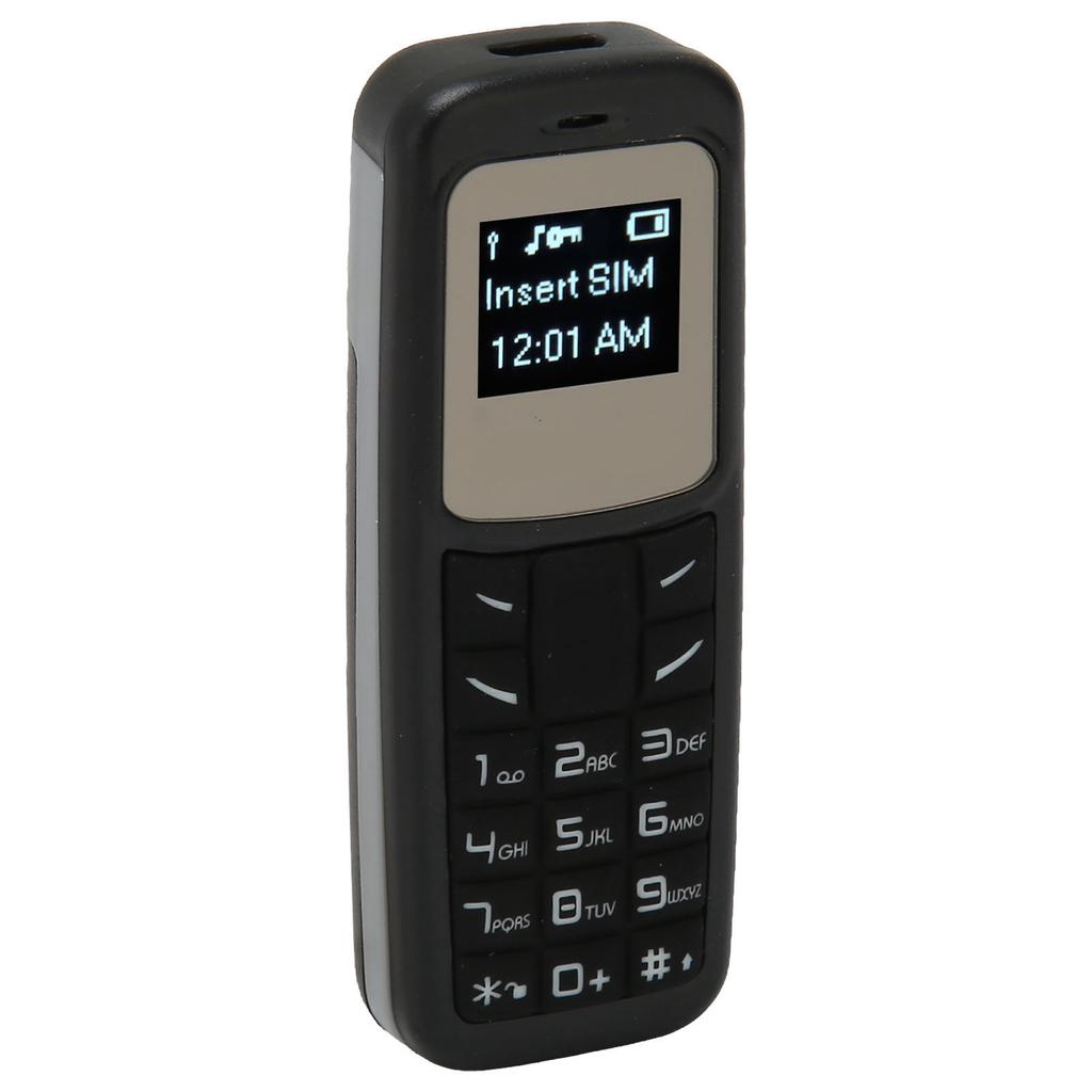 Mobile Cell Phone Small Mobile Phone Headset Dialer with Ear Hook Support SIM 0.66inch