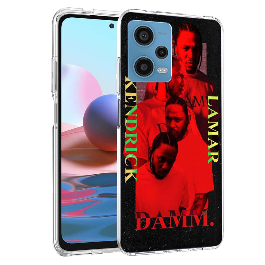 Kendrick Lamar DAMN Phone Case For Redmi Note 13 12 14 15 Pro Plus 13R 11 11T 11E 11S 10 Pro 10S 9 9S Cover Cell Clear TPU Capa
