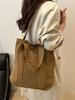 Retro Japanese Canvas Handbag for Women - College & Commuter Large Capacity Crossbody Bag for Autumn & Winter