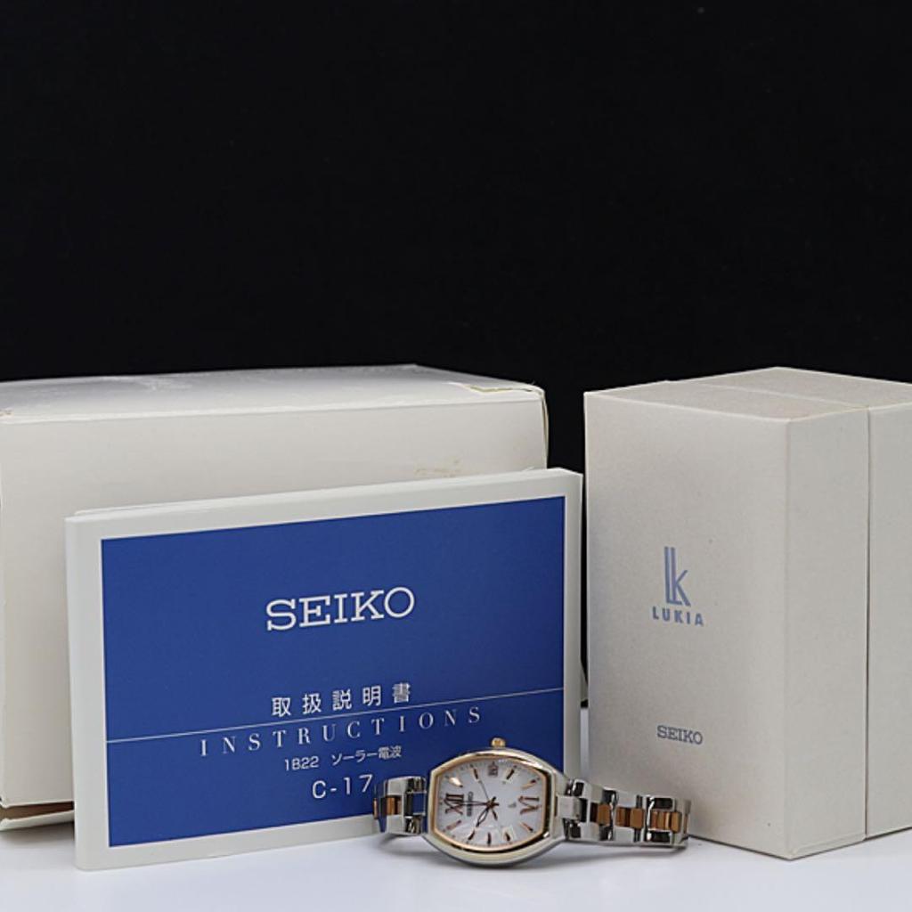 [USED] Seiko Lucia Women's Watch SSQW028 Radio-Controlled with Box