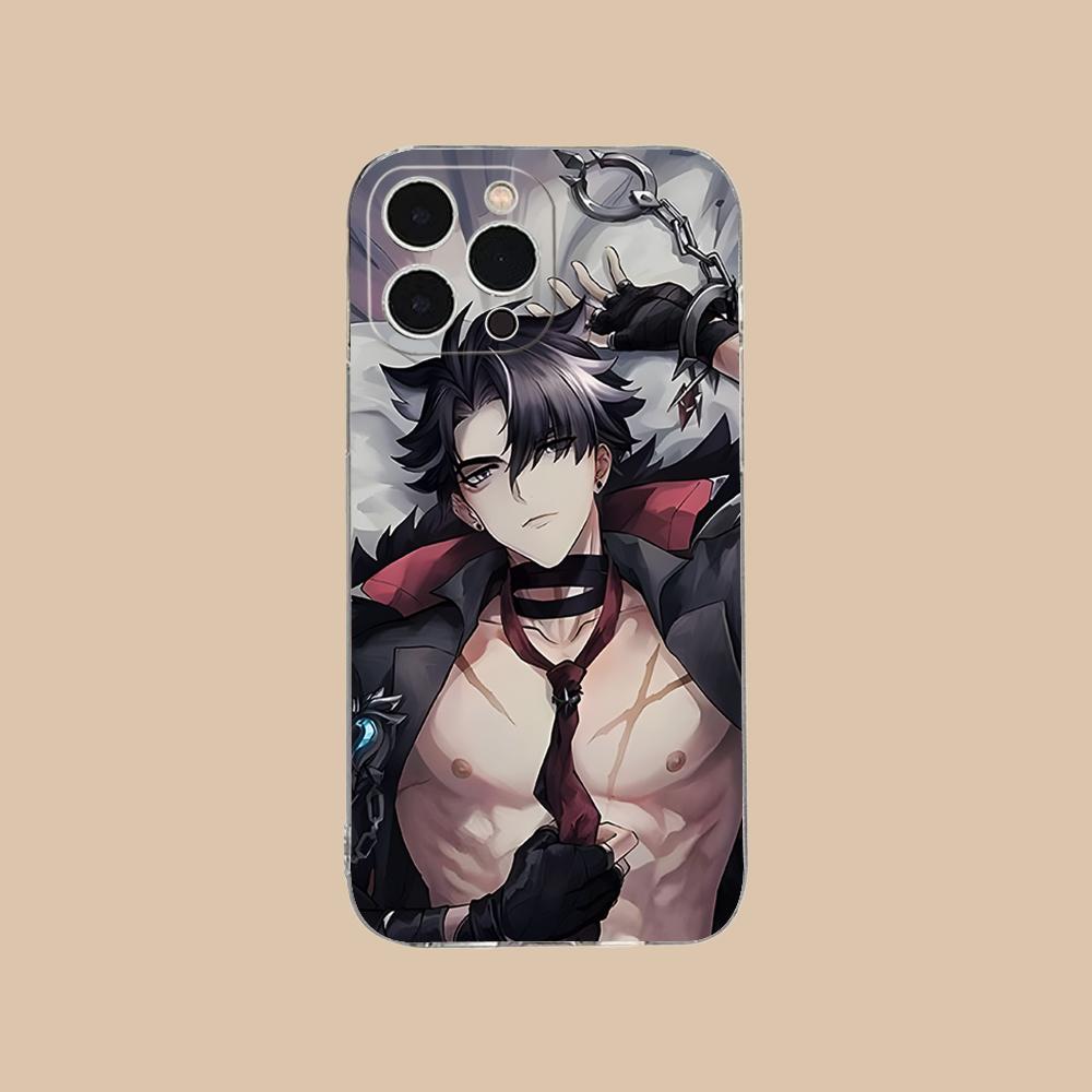 Игровой прозрачный ТПУ чехол для мобильного телефона GI Wriothesley для iPhone 17 16 15 14 13 12 11 X XR XS Air Pro Max Plus Mini Цветной чехол
