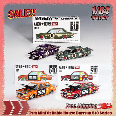 В наличии Tsm Mini Gt Kaido House 1:64 Dartsun 510 Симуляция Сплав Миниатюрная Литая Модель Автомобиля На Заказ Детская Игрушка Подарок