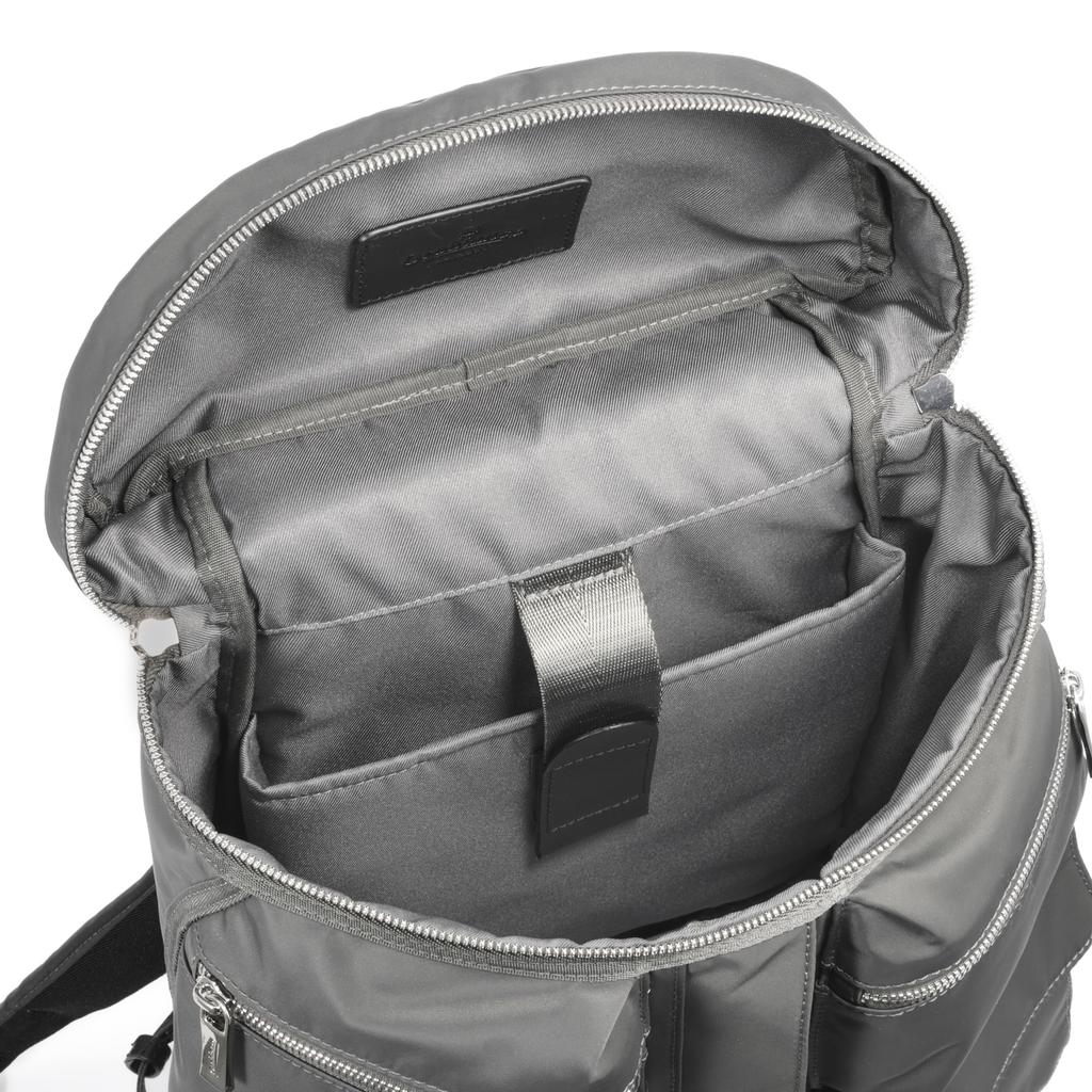 Рюкзак размера A4, отделение для ПК 20 л 750 г, переработанный нейлон, черный, черный [Orobianco] [Оригинал], мужской "TATTICA" 13,3 дюйма, № 92945